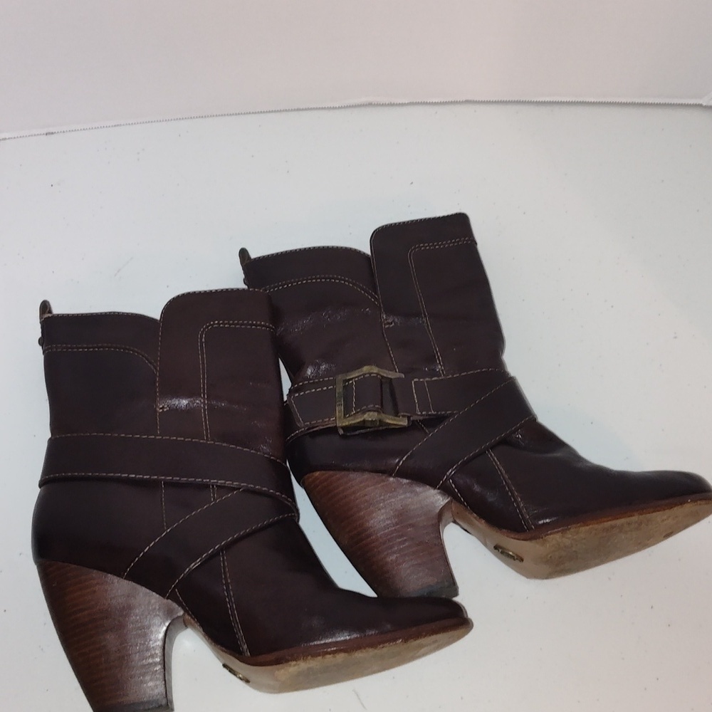 FRYE Andrea Harness Heeled Western Boots size 9 - Picture 4 of 12